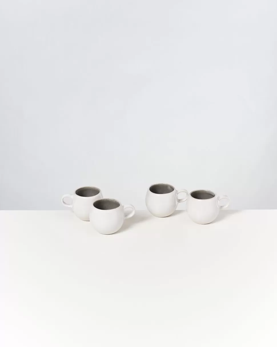 Motel a Miio Areia 4Er Set Espressotasse Grau | 4 Teilige Sets