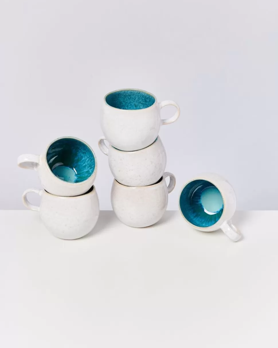 Motel a Miio Areia 6Er Set Tasse Gros Aqua | Tassen & Becher Sets