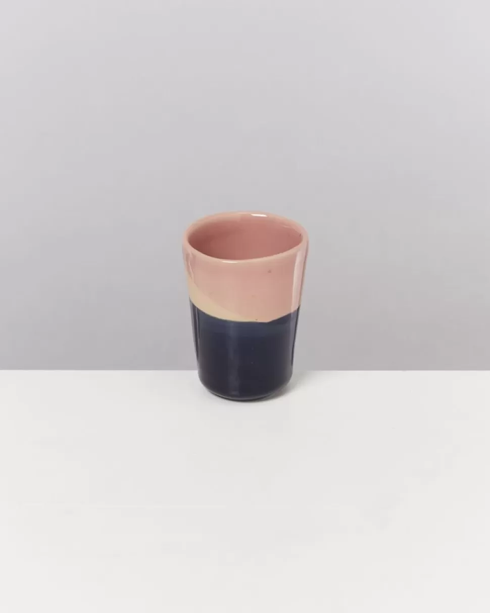 Motel a Miio Bica 4Er Set Espressobecher Pink Navy Cream | Tassen & Becher