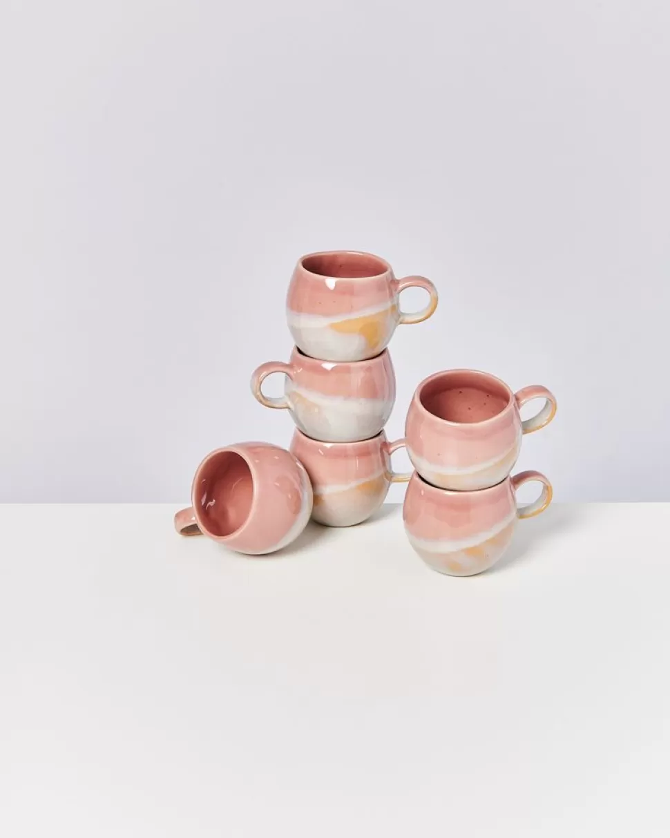 Motel a Miio Bica 6Er Set Tasse Klein Pink Cream | Tassen & Becher