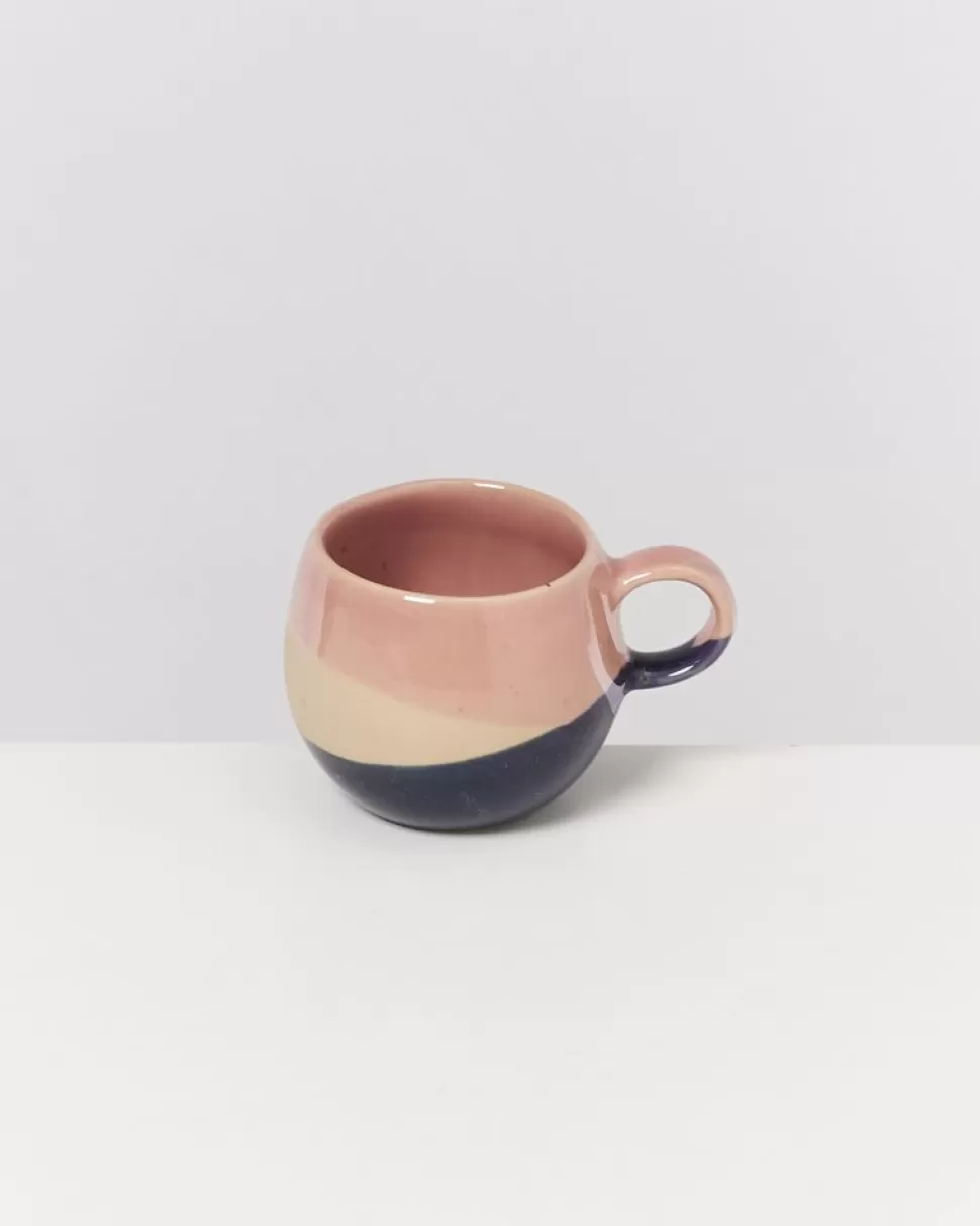 Motel a Miio Bica Espressotasse Pink Navy Cream | Tassen & Becher