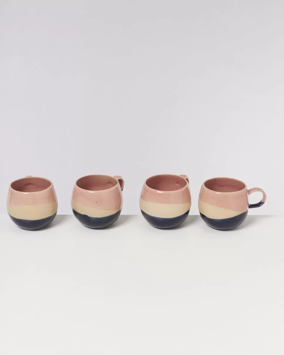 Motel a Miio Bica Tasse Gros Pink Navy Cream | Große Tassen