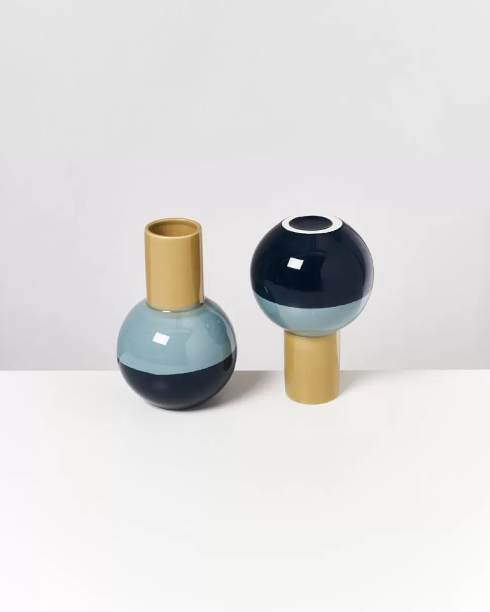 Motel a Miio Bola Vase M Grun Mint Navy | Bola M