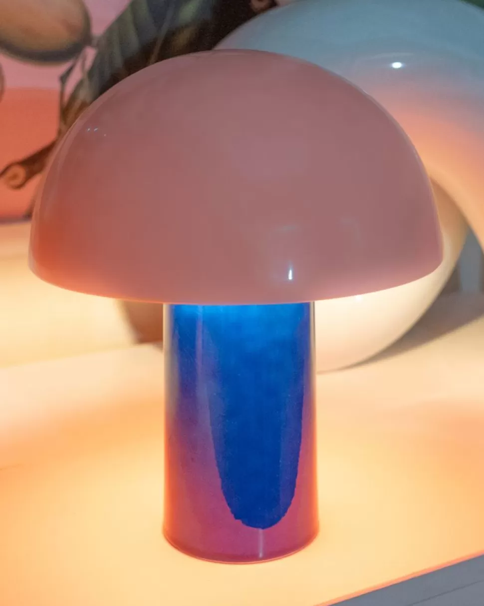 Motel a Miio Cogumelo Keramiklampe Rosa Blau | Lampen