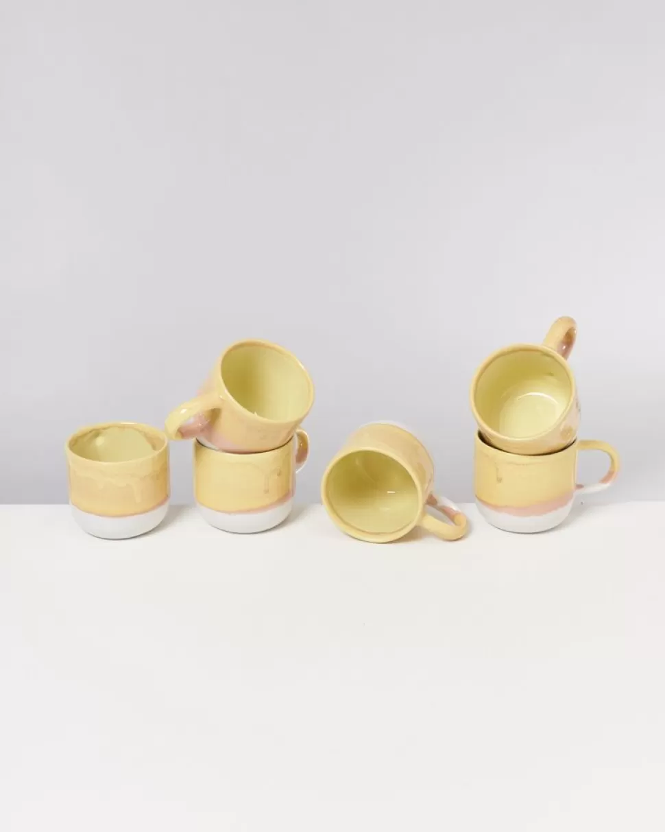 Motel a Miio Coimbra 6Er Set Tasse Gros Gelb | Tassen & Becher Sets