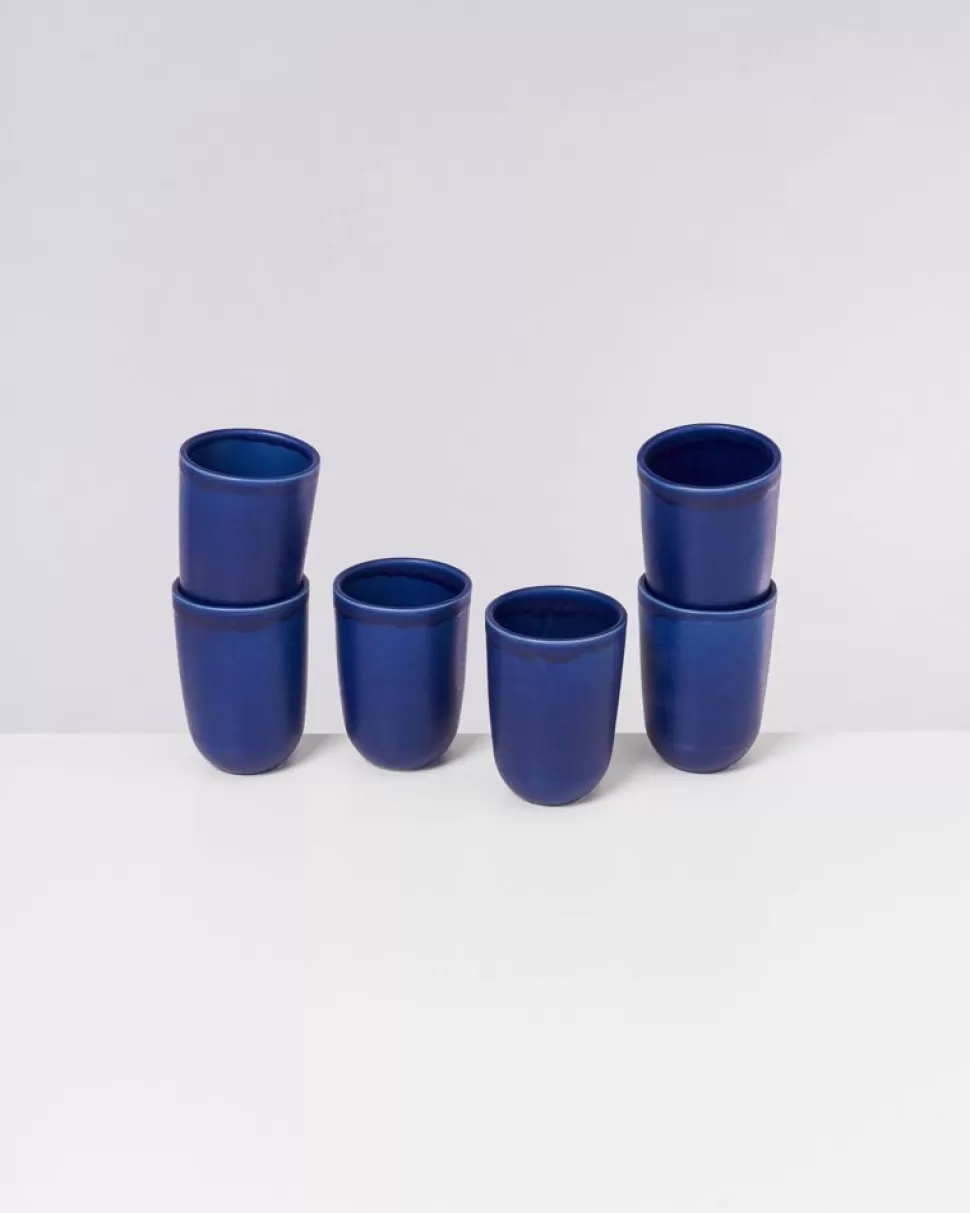 Motel a Miio Copa Alto 6Er Set Becher Gros Dunkelblau | Tassen & Becher Sets