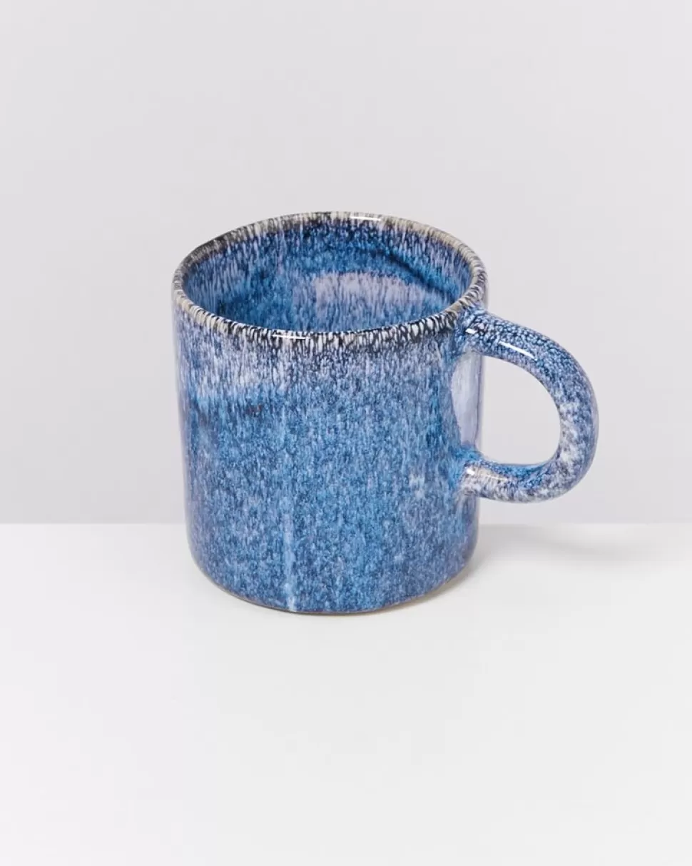 Motel a Miio Cordoama 4Er Set Tasse Gros Blau Gesprenkelt | 4 Teilige Sets