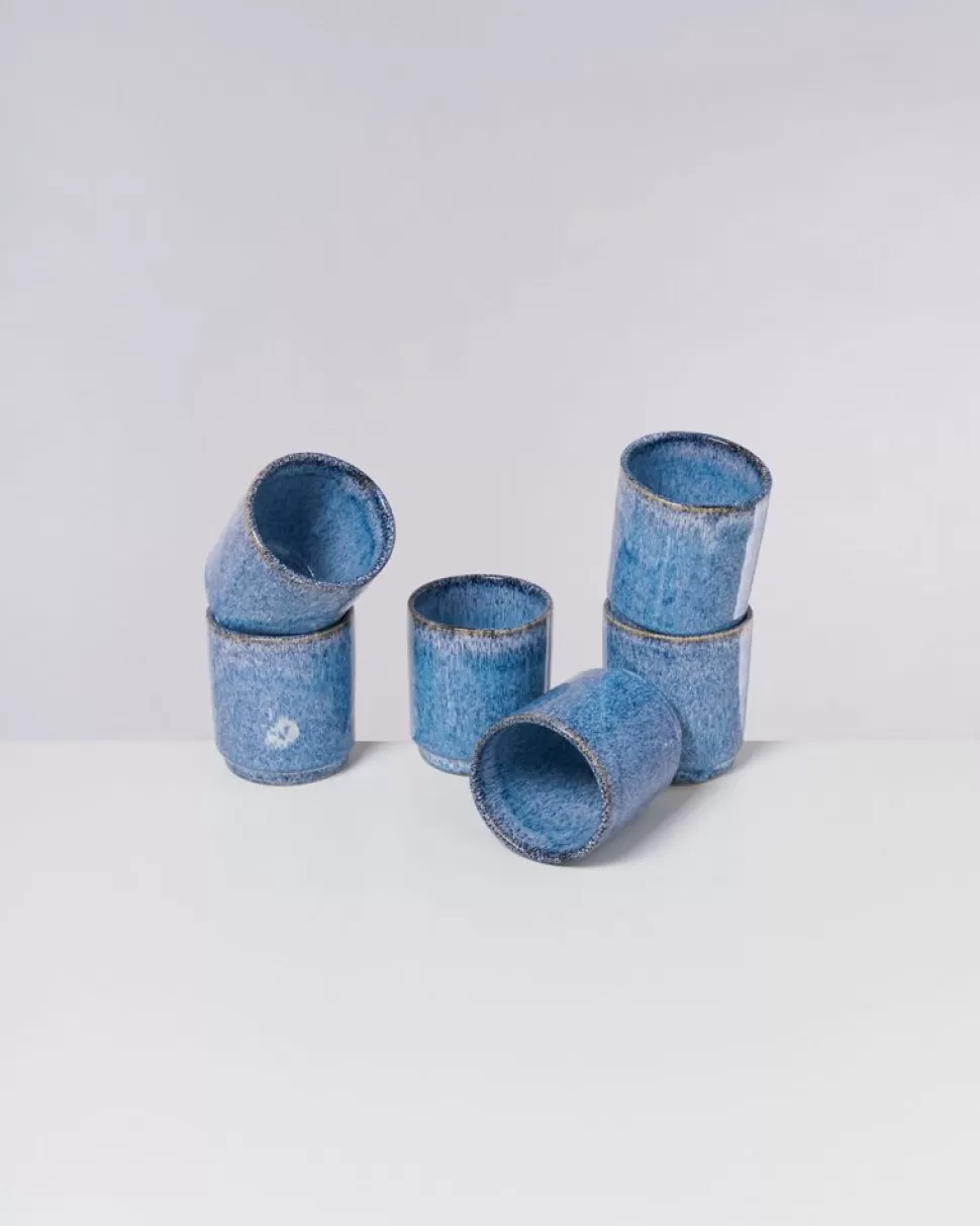 Motel a Miio Cordoama 6Er Set Becher Gros Blau Gesprenkelt | Tassen & Becher Sets