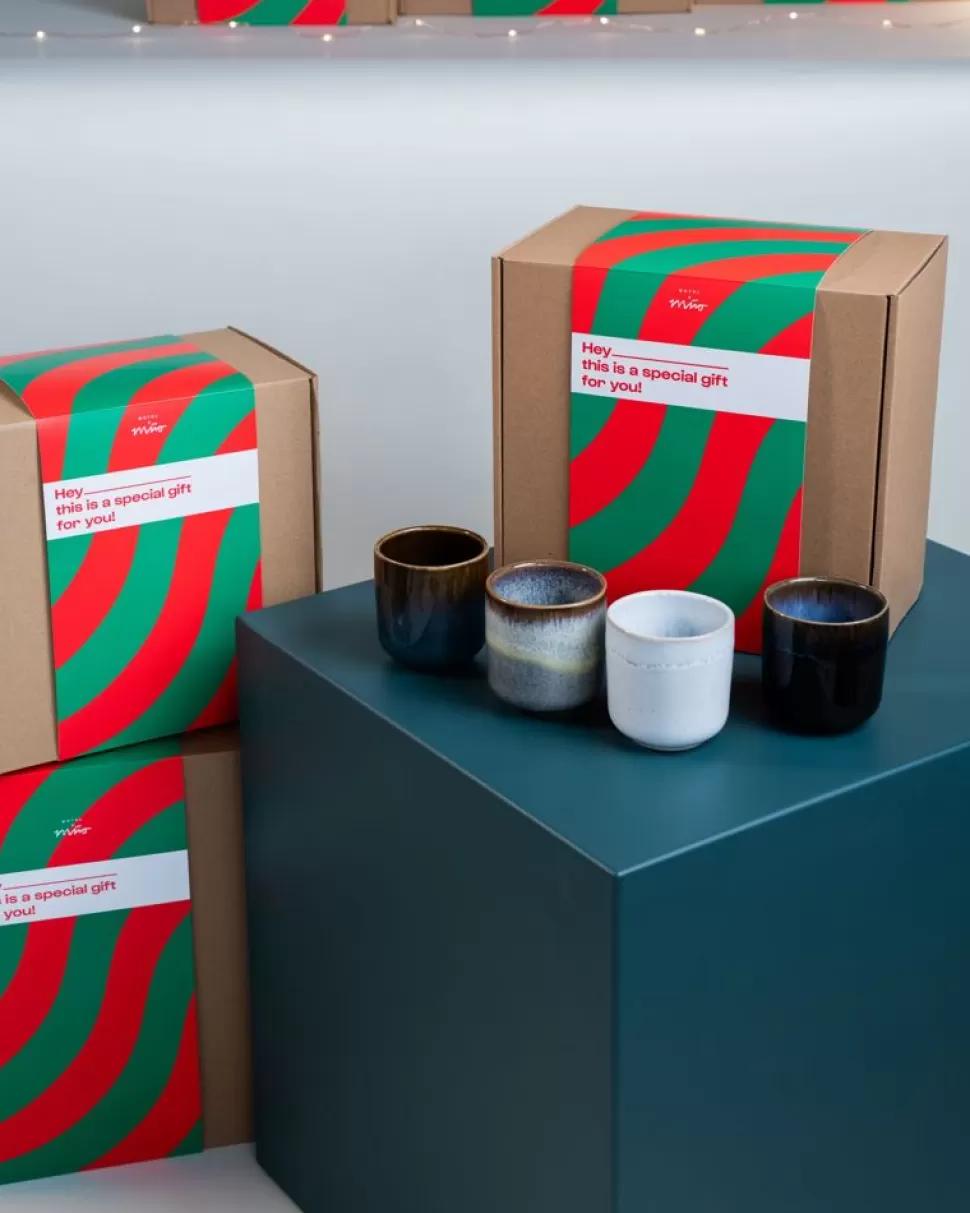 Motel a Miio Geschenkbox - 4 X Melides Becher Klein | Tassen & Becher