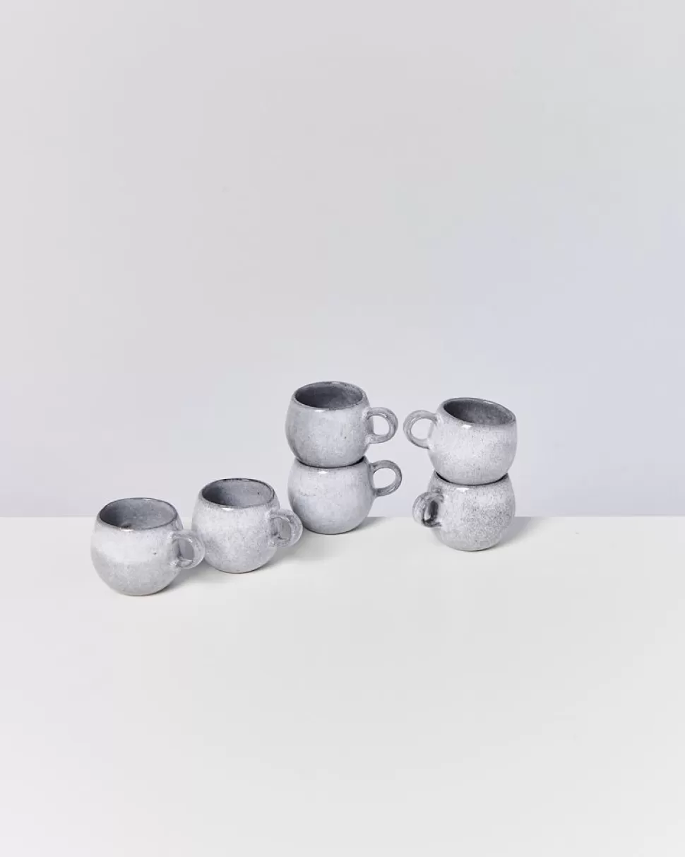 Motel a Miio Mae 6Er Set Espressotasse Grau | Tassen & Becher Sets