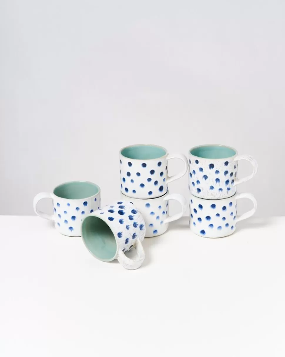 Motel a Miio Nodoa 6Er Set Tasse Mint Mit Punkten | Tassen & Becher Sets